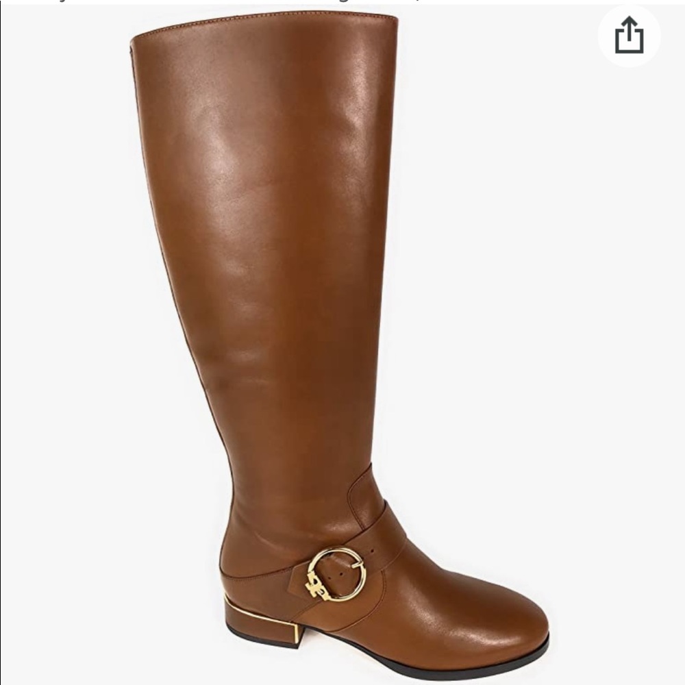 NWT Tory Burch Sofia Riding Boots, Festival Brown NEW